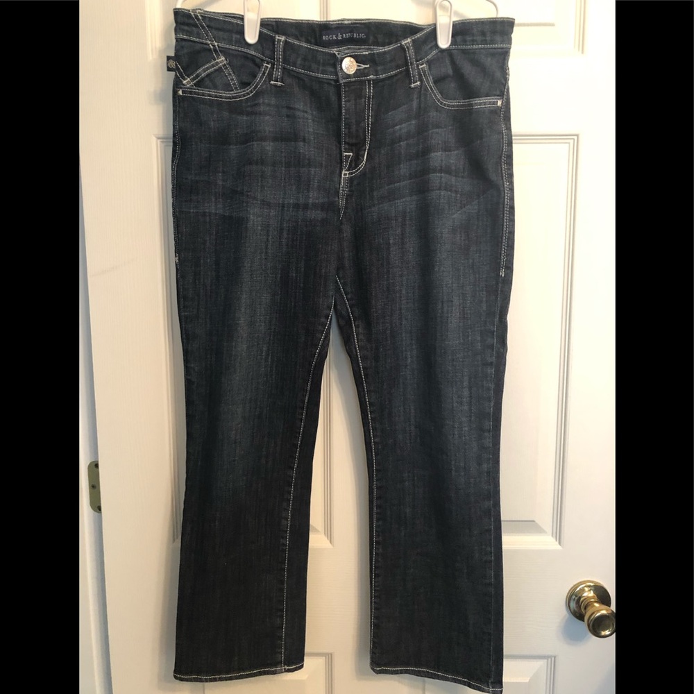 Rock & Republic Kendall cropped jeans size 14